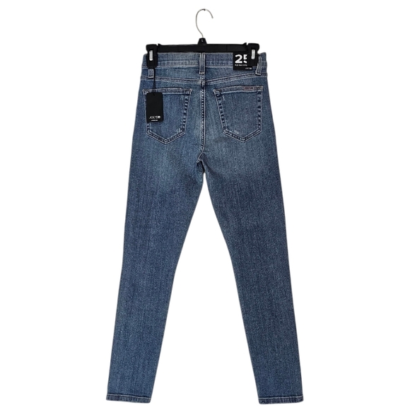 Joe's Jeans High Rise Skinny Crop Ankle Blue Jeans 25 NWT - Picture 2 of 9